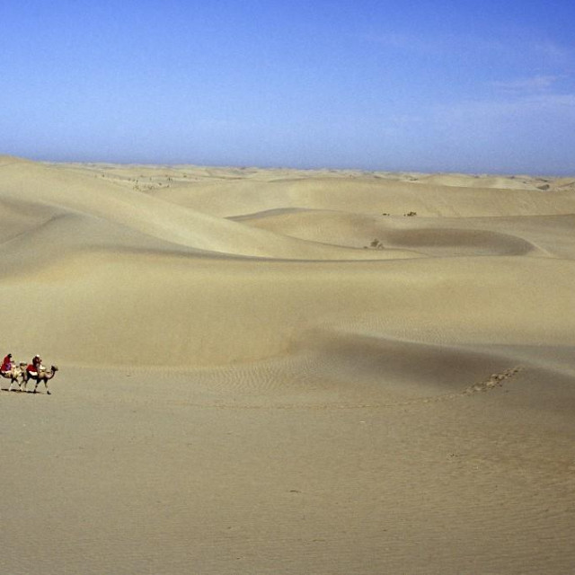 China, Xinjiang, desert of Taklamakan