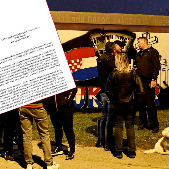 Okupljeni građani i dokument Grada Zagreba