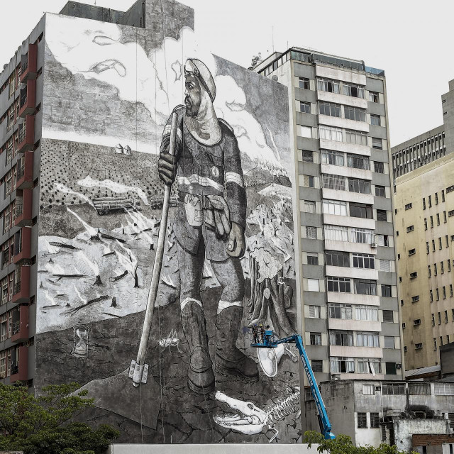 Mural od pepela u Sao Paulu