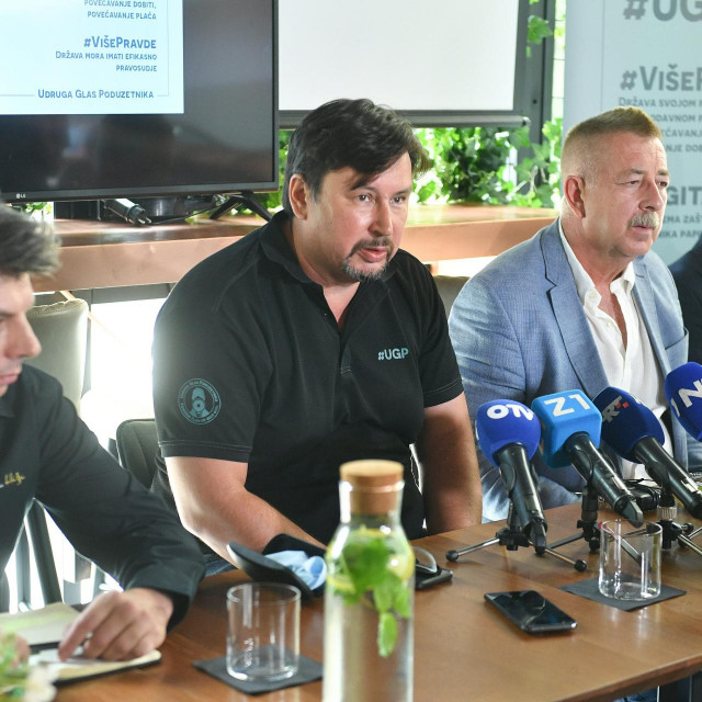 Udruga Glas poduzetnika: Nikola Bozic, Hrvoje Bujas, Mate Matic i Daniel Hanik