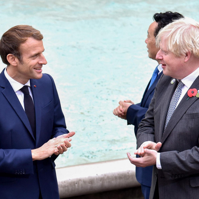 Emmanuel Macron i Boris Johnson