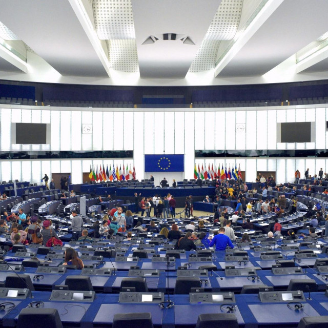 Dvorana Europskog parlamenta u Strasbourgu, ilustracija

