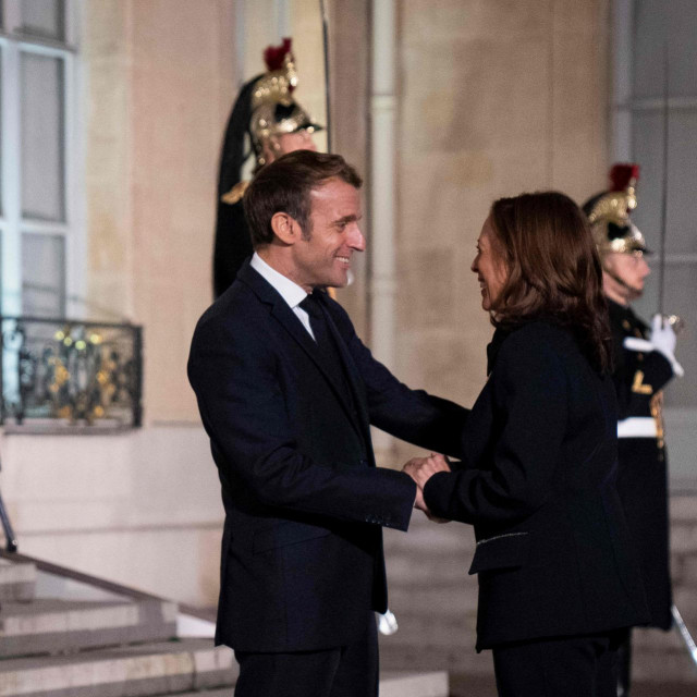 &lt;p&gt;Emmanuel Macron i Kamala Harris&lt;/p&gt;
