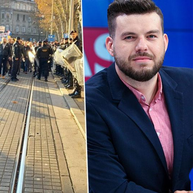&lt;p&gt;Prosvjed u Zagrebu osiguravale su jake policijske snage; Goran Latković&lt;/p&gt;
