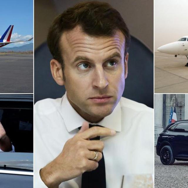 &lt;p&gt;Predsjednički Airbus A-330, Emmanuel Macron u automobilu, Emmanuel Macron u predsjedničkom avionu, predsjednički Dassault Falcon 7X &amp;#39;Bruni&amp;#39;, predsjednički DS 7&lt;/p&gt;
