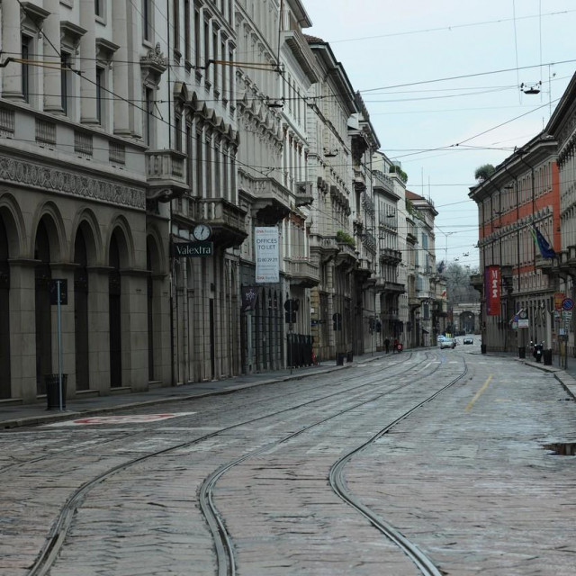 &lt;p&gt;Prazne ulice Milana&lt;/p&gt;
