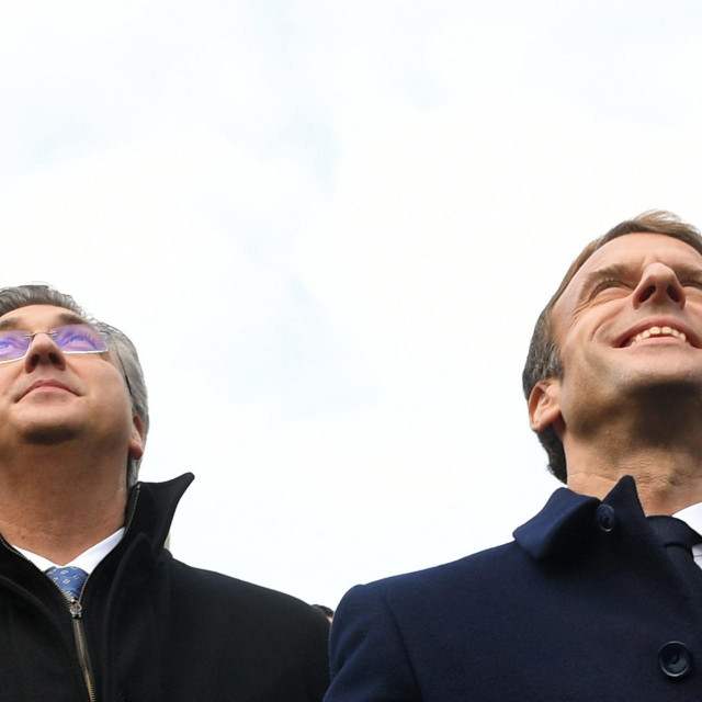 &lt;p&gt;Andrej Plenković i Emmanuel Macron promatrali su zajedno nadlijetanje Rafalea&lt;/p&gt;
