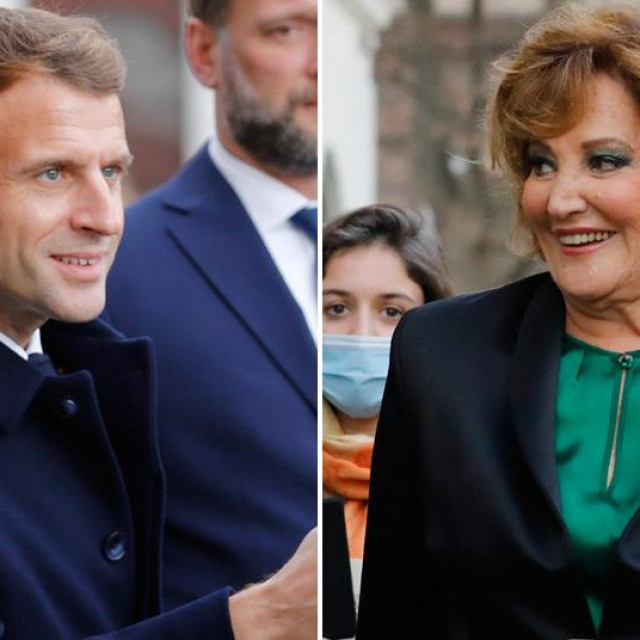 &lt;p&gt;Emmanuel Macron i Tereza Kesovija&lt;/p&gt;
