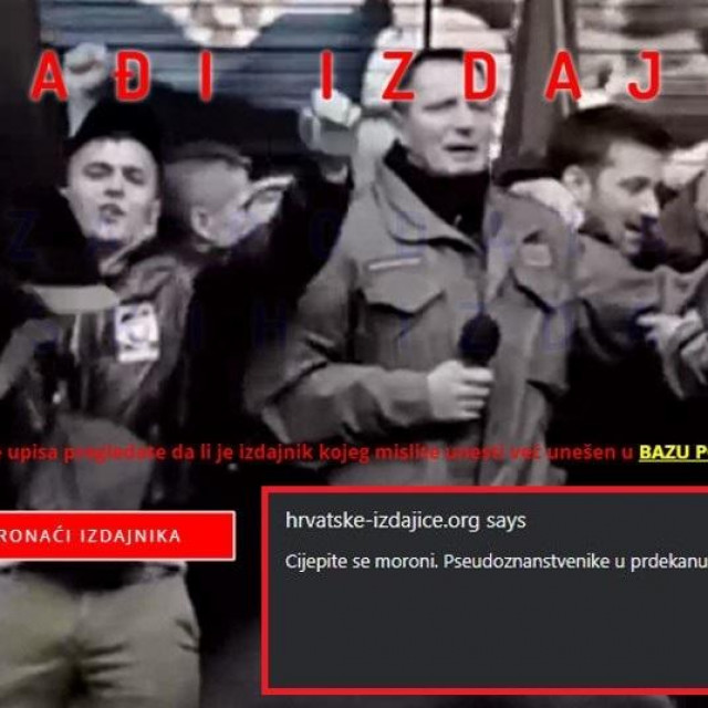 Stranica Hrvatske izdajice je hakirana
