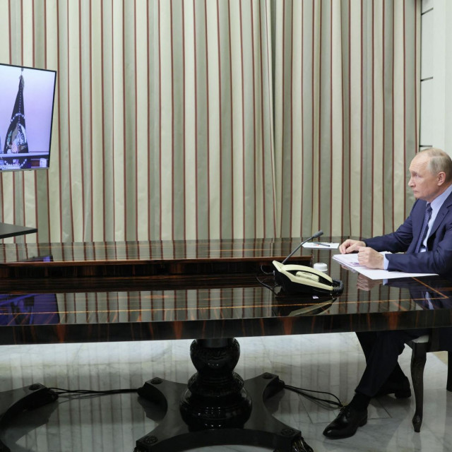Vladimir Putin i Joe Biden na videopozivu

