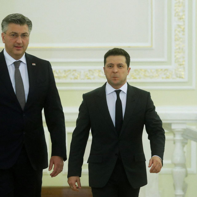 &lt;p&gt;Ukrajinski predsjednik  &lt;strong&gt;Volodimir Zelenskij i Andrej Plenković&lt;/strong&gt;&lt;/p&gt;
