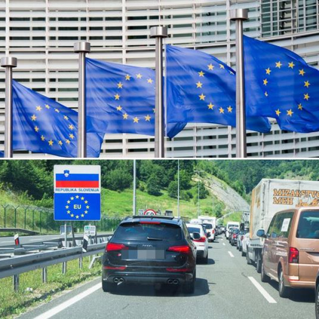 &lt;p&gt;Slovenski ministar unutarnjih poslova Aleš Hojs, zastave EU u Bruxellesu i granični prijelaz sa Slovenijom Macelj&lt;/p&gt;
