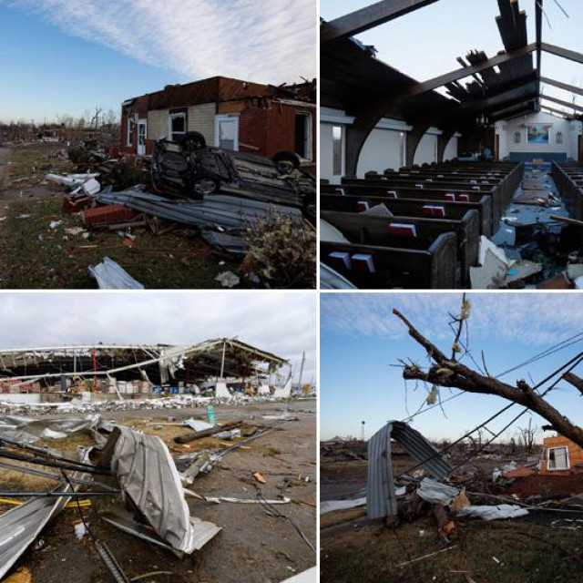 &lt;p&gt;Prizor uništenja iz Kentuckyja koje je uzrokovao jedan od najjačih tornada u povijesti SAD-a&lt;/p&gt;
