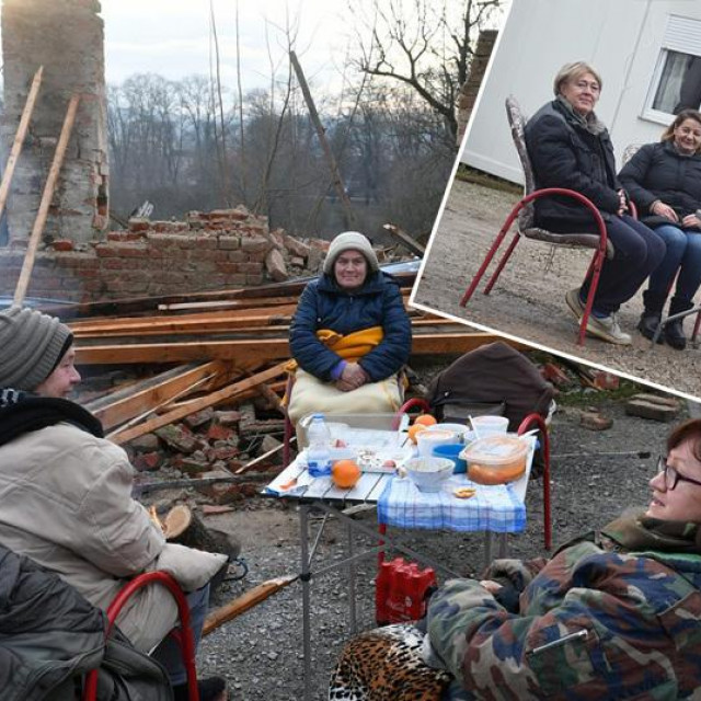 Četiri susjede iz Petrinje nesporedno nakon potresa i godinu dana kasnije
