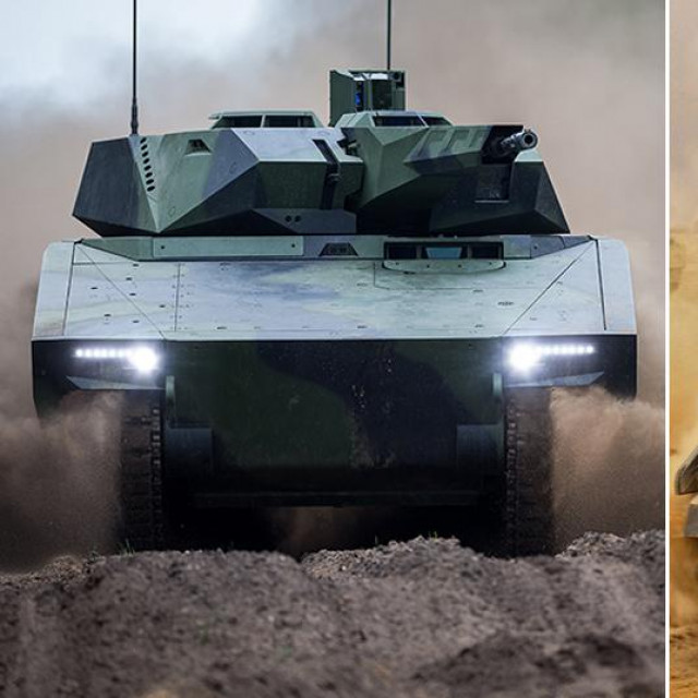 &lt;p&gt;Borbeno vozilo Lynx i borbeno vozilo Bradley M2A2&lt;/p&gt;
