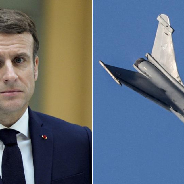 &lt;p&gt;Emmanuel Macron, borbeni zrakoplov Rafale&lt;/p&gt;
