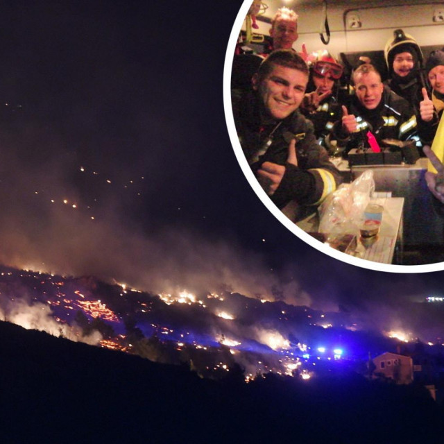 Požar na području Lokve Rogoznice i vatrogasci iz Omiša i Solina
