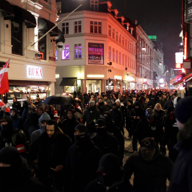 Prosvjed protiv restrikcija u Kopenhagenu
