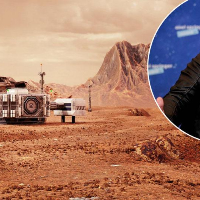 &lt;p&gt;Ilustracija prve buduće baze na Marsu, Elon Musk (u krugu)&lt;/p&gt;
