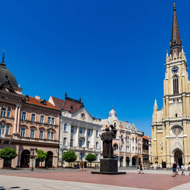 &lt;p&gt;Novi Sad square and architecture street view, Vojvodina region. Serbia.&lt;/p&gt;
