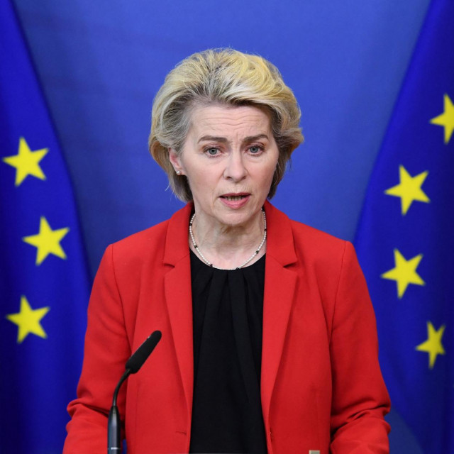 &lt;p&gt;Predsjednica Europske komisije Ursula von der Leyen daje izjavu o Ukrajini&lt;/p&gt;
