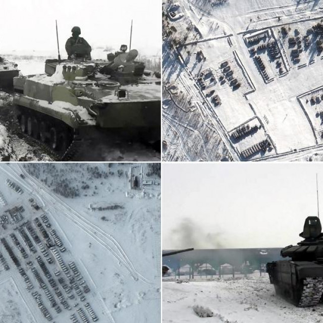 &lt;p&gt;Satelitske snimke ruskih snaga kod ukrajinske granice i ruski tenkovi kod Rostova&lt;/p&gt;
