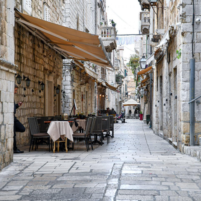 Prazne ulice u Dubrovniku
