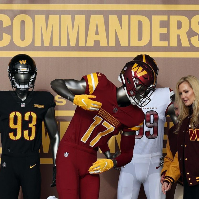 Washington Commanders je novo ime NFL ekipe koja se ranije zvala Redskins
