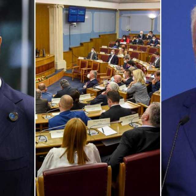 &lt;p&gt;Milo Đukanović, parlament u Crnoj Gori i Zdravko Krivokapić&lt;/p&gt;
