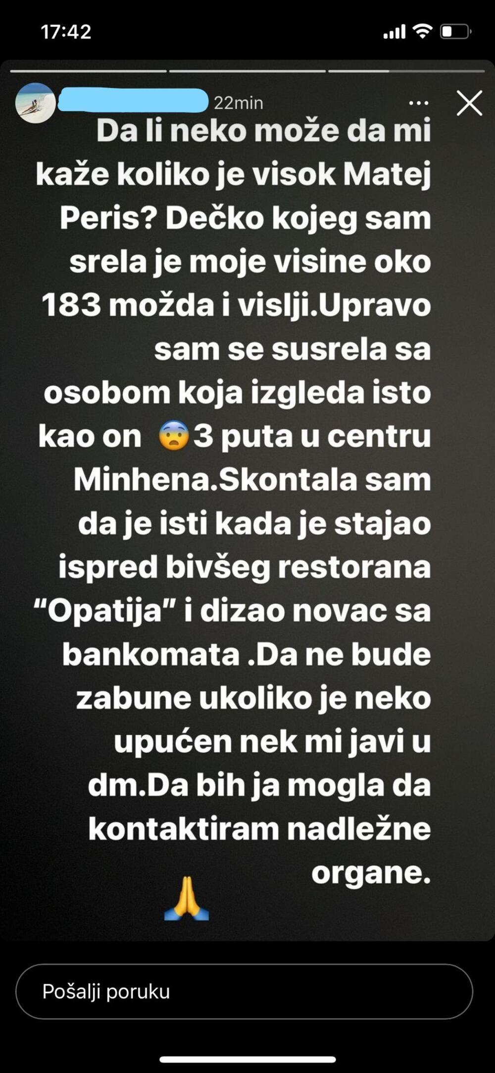 Instagram objava hrvatske manekenke