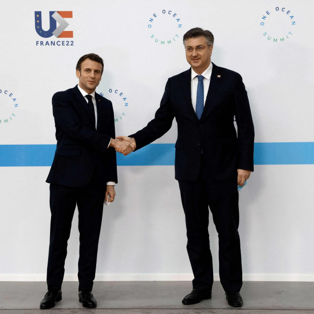 &lt;p&gt;Andrej Plenković sudjelovao je na summitu One Ocean na poziv francuskog predsjednika&lt;strong&gt; &lt;/strong&gt;Emmanuela Macrona&lt;/p&gt;
