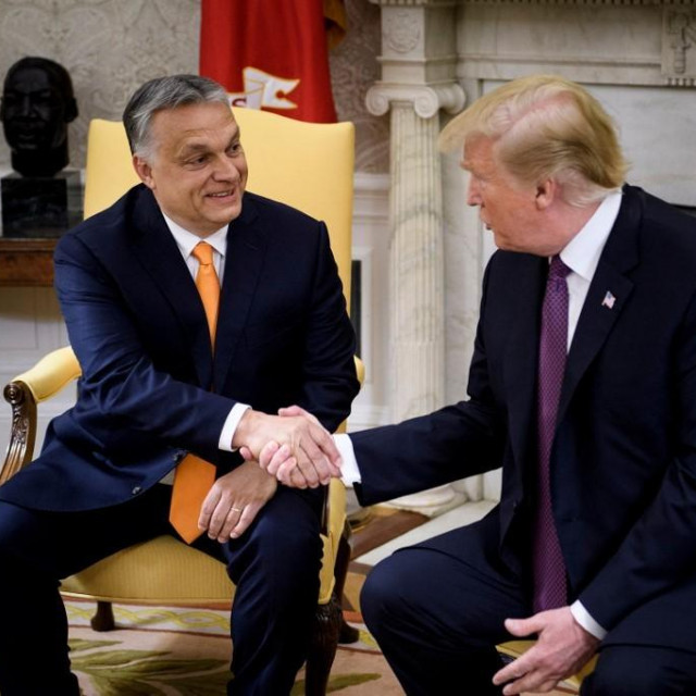 Viktor Orban i Donald Trump 
