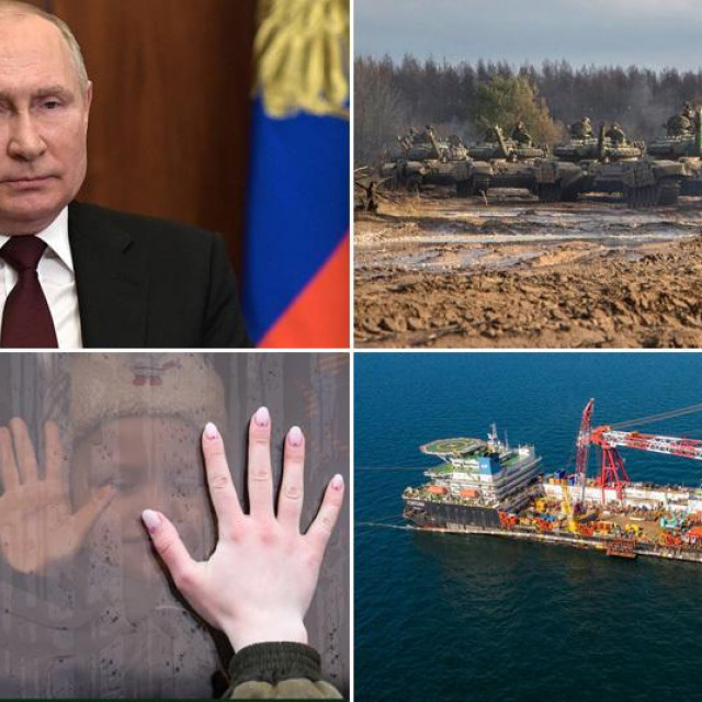 &lt;p&gt;Vladimir Putin, prizor evakuacije iz Donjecka, ukrajinski tenkovi i platforma u sklopu Sjevernog toka 2&lt;/p&gt;
