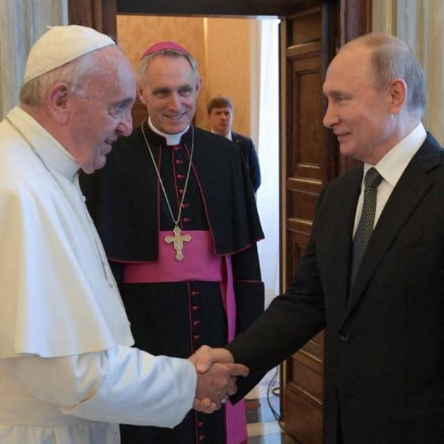 &lt;p&gt;Papa Franjo i Vladimir Putin, arhivska fotografija&lt;/p&gt;
