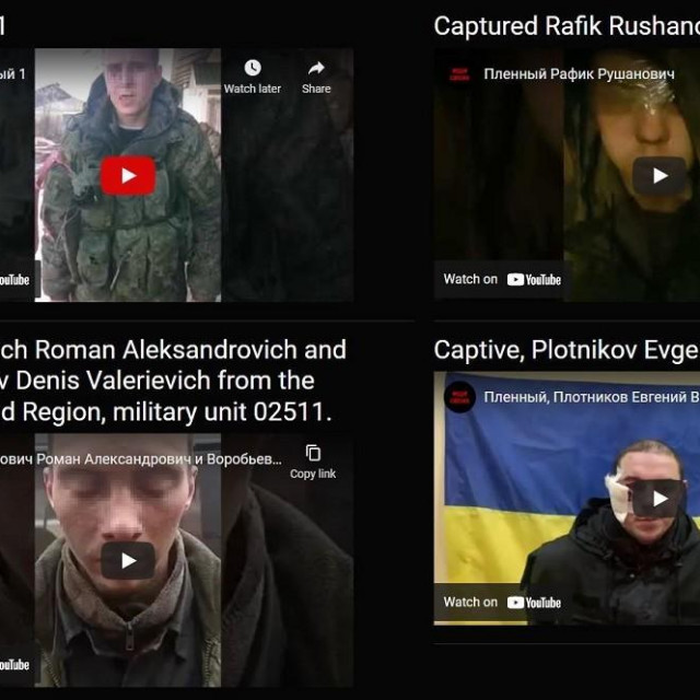 &lt;p&gt;Ukrajinski dužnosnici objavili su videe na kojima su zarobljeni ruski vojnici&lt;/p&gt; 