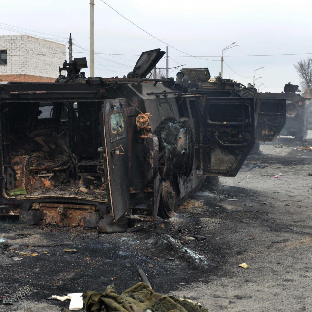 &lt;p&gt;Uništeno rusko vojno vozilo GAZ Tigr u Harkivu  &lt;/p&gt;
