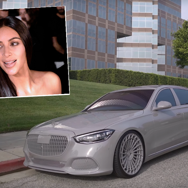 &lt;p&gt;Kim Kardashian i njen Mercedes-Mybach&lt;/p&gt;
