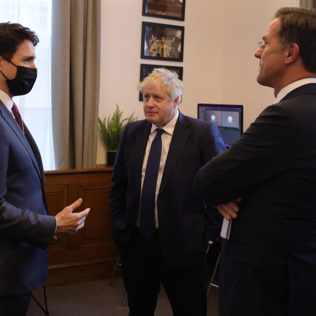 Justin Trudeau, Boris Johnson  i Mark Rutte razgovarali su o ruskom plinu
