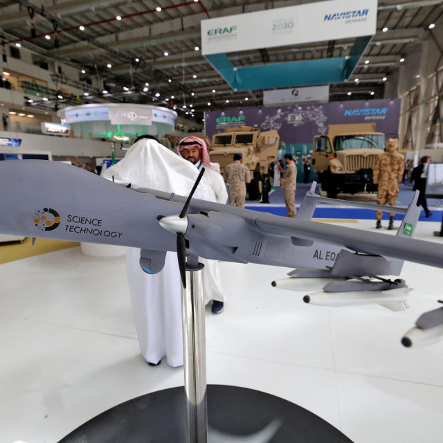 &lt;p&gt;Bespilotna letjelica vojne namjene izložena na sajmu obrambene industrije World Defense Show u Saudijskoj Arabiji&lt;/p&gt;
