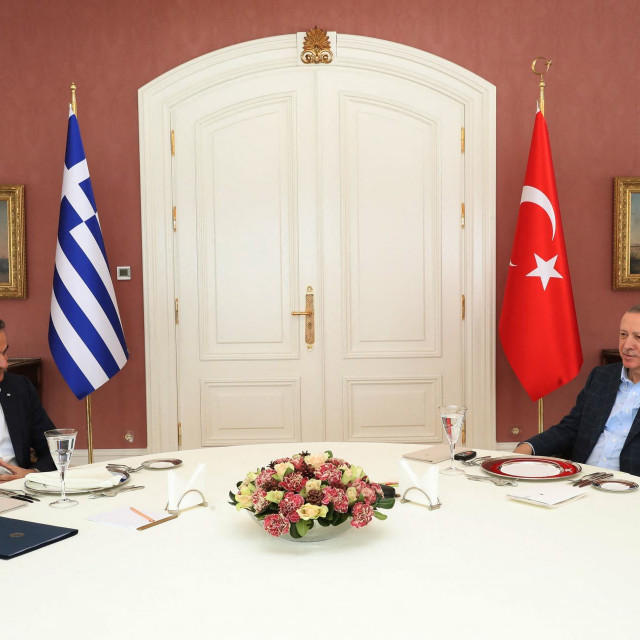 &lt;p&gt;Turski predsjednik Recep Tayyip Erdogan i grčki premijer Kyriakos Mitsotakis &lt;/p&gt;
