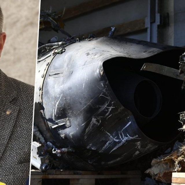 &lt;p&gt;Franko Vidović i ostaci drona koji se srušio na Jarunu&lt;/p&gt;
