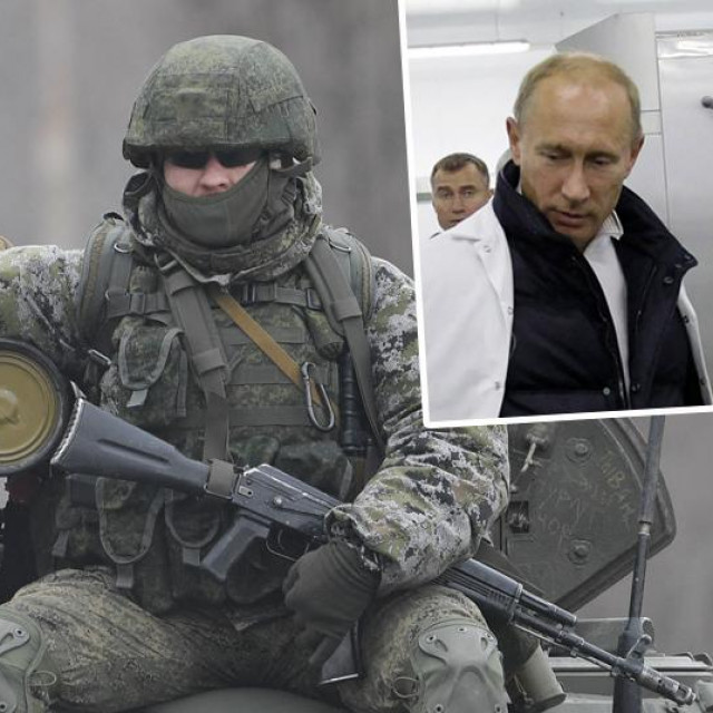 &lt;p&gt;Ilustracija ruskog vojnika, Vladimir Putin i Jevgenij Prigožin u okviru&lt;/p&gt;
