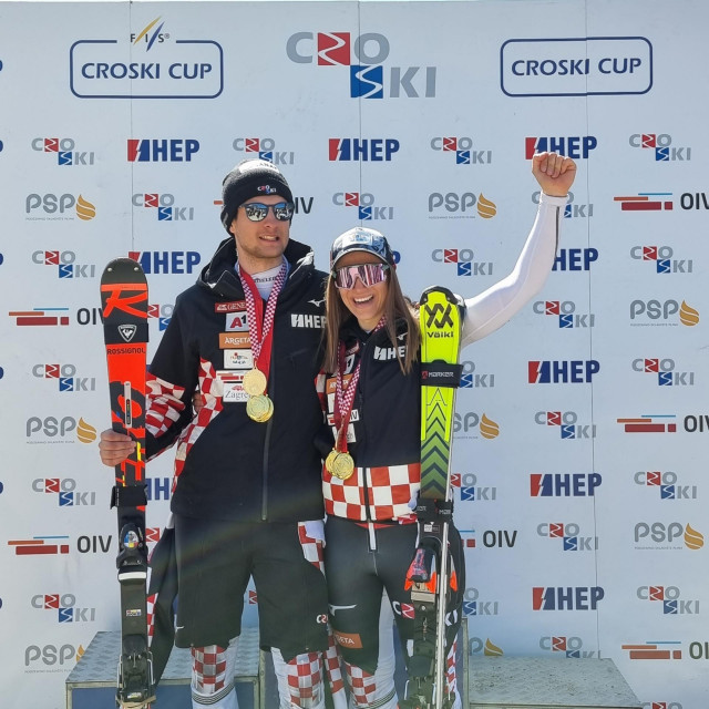 &lt;p&gt;Prvaci Hrvatske u slalomu - Samuel Kolega i Leona Popović&lt;/p&gt;
