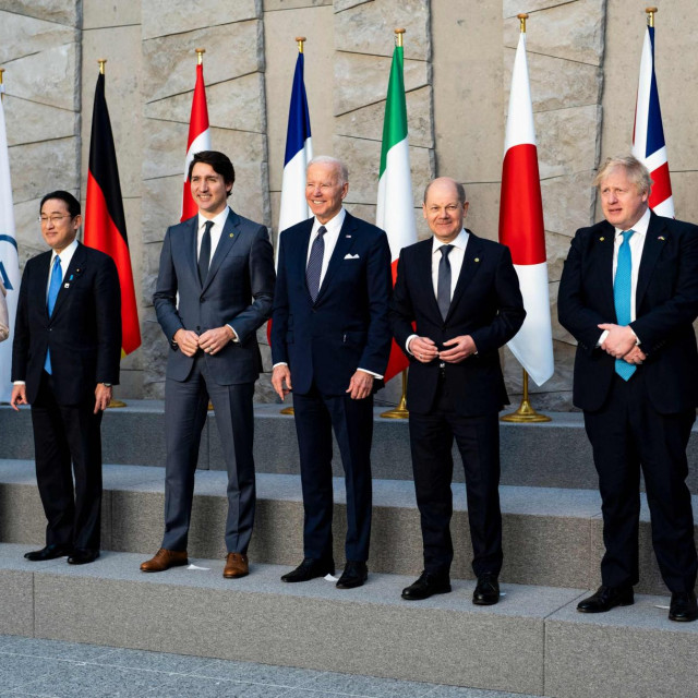&lt;p&gt;Šefovi država članica skupine G7 na početku NATO summita&lt;/p&gt;
