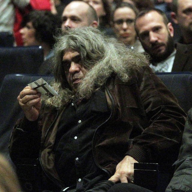 Dušan Kojić Koja na premijeri filma 'Nebeska tema' u Sava centru. 
