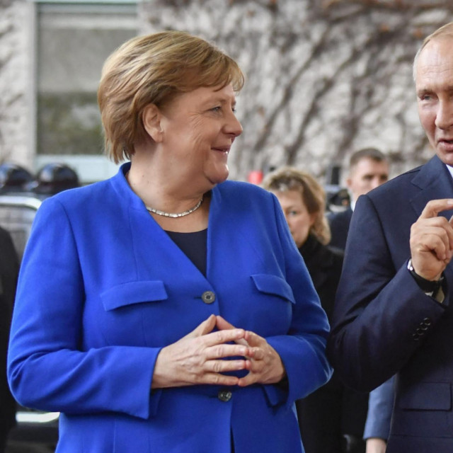 &lt;p&gt;Njemačka kancelarka Angela Merkel i ruski predsjednik Vladimir Putin na mirovnom summitu o Libiji u siječnju 2020. &lt;/p&gt;
