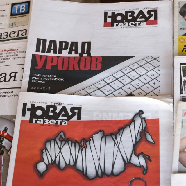 &lt;p&gt;Novaja Gazeta na ruskim kioscima.&lt;/p&gt;
