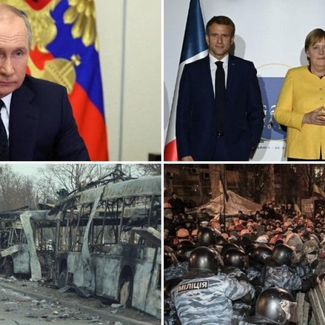 &lt;p&gt;Vladimir Putin, Emmanuel Macron, Angela Merkel, Joe Biden, uništenje Mariupolja i prosvjed na Majdanu 2004. godine&lt;/p&gt;