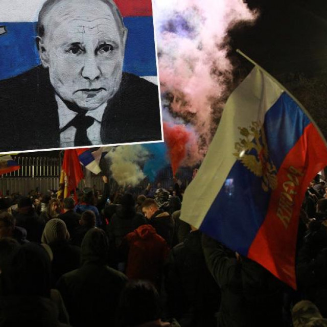 &lt;p&gt;Proruski prosvjed u Beogradu i mural Vladimira Putina s natpisom ”brat”, također u Beogradu&lt;/p&gt;