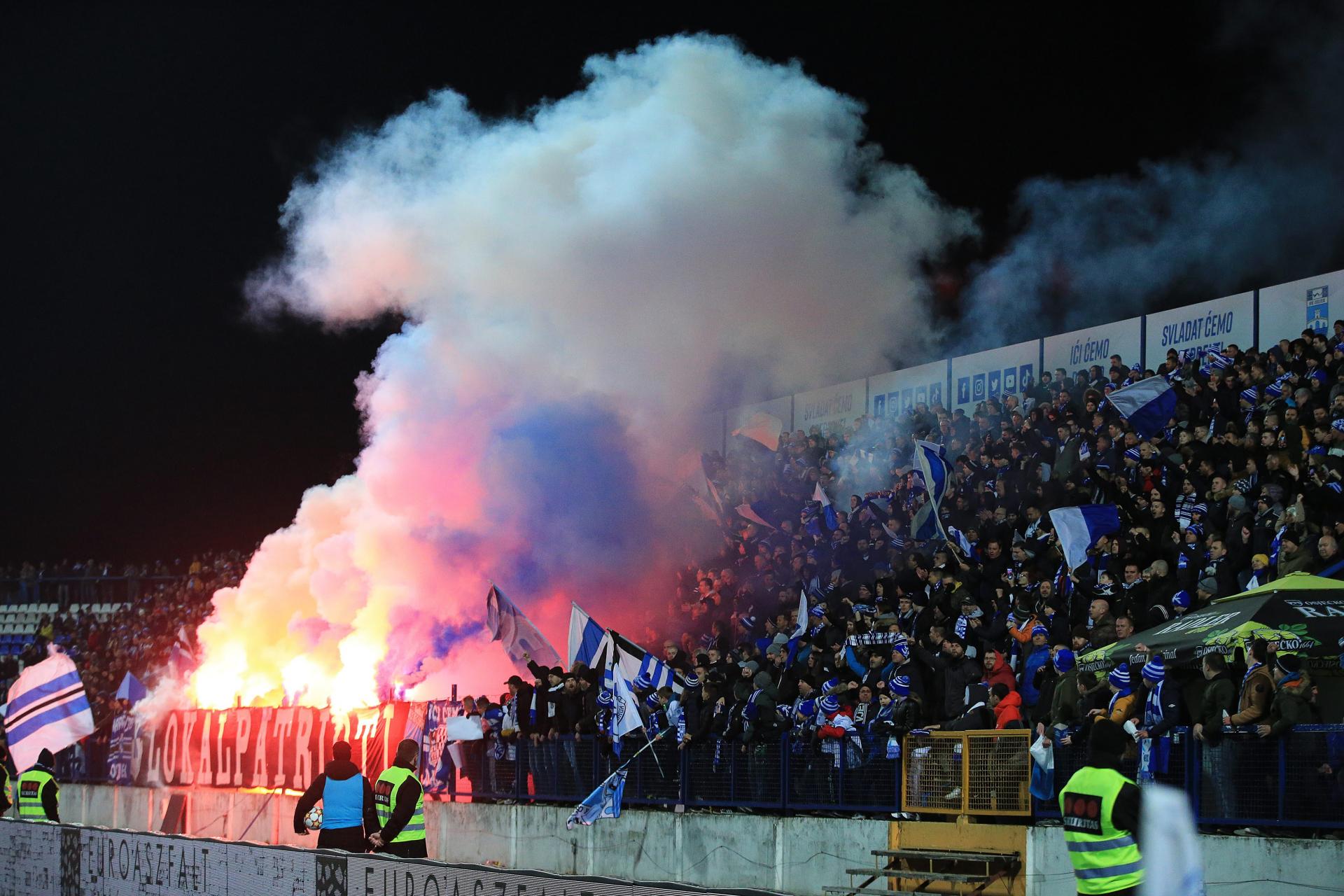 HNK Gorica kažnjena zbog bakljade Torcide na Gradskom stadionu